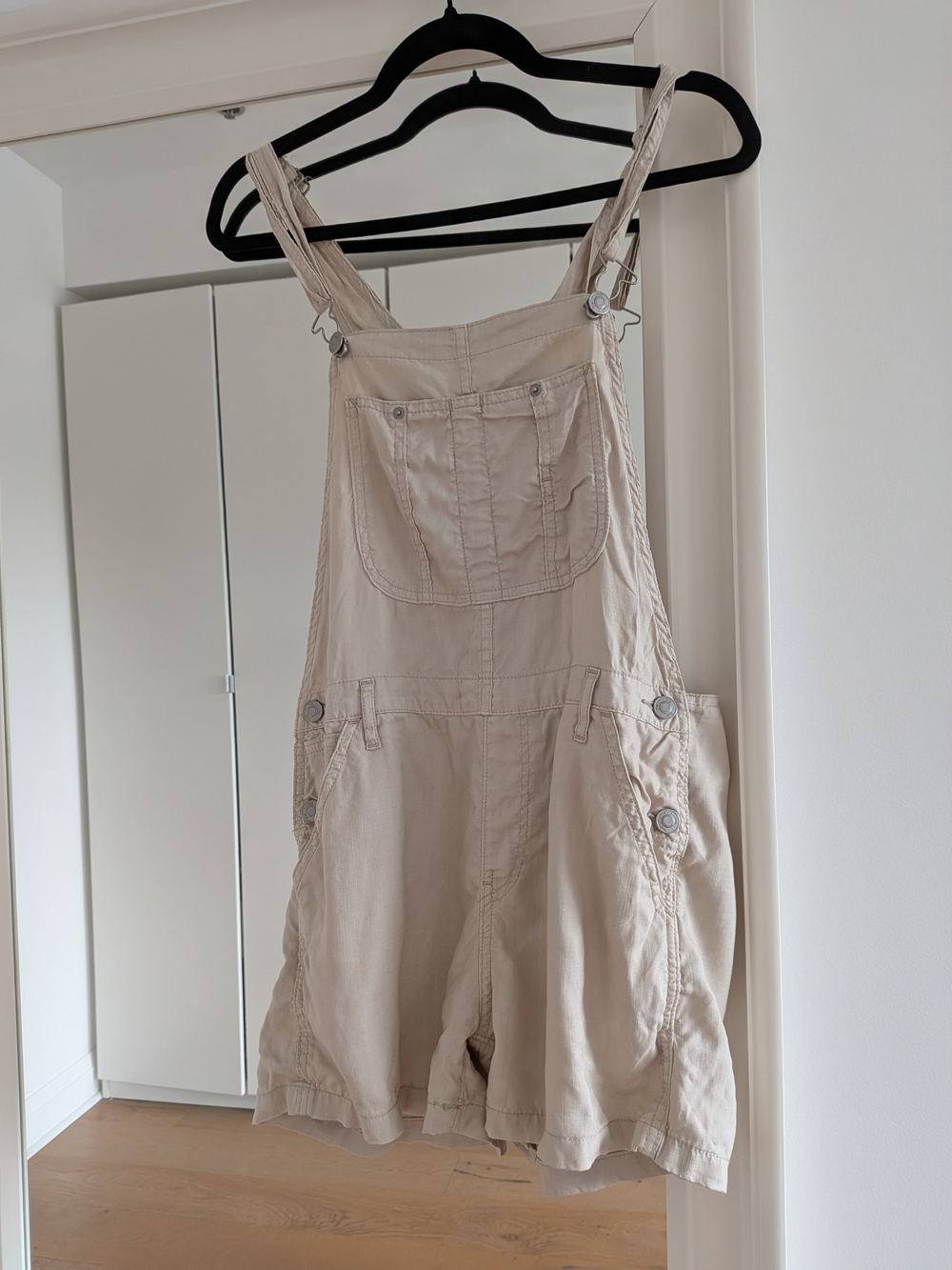 Aritzia TNA Beige Women's Short Overalls Size S